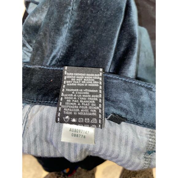 NWT 7 For All Mankind $189 size 27 The Ankle Supper Skinny Green Velvety Pants - Picture 12 of 12